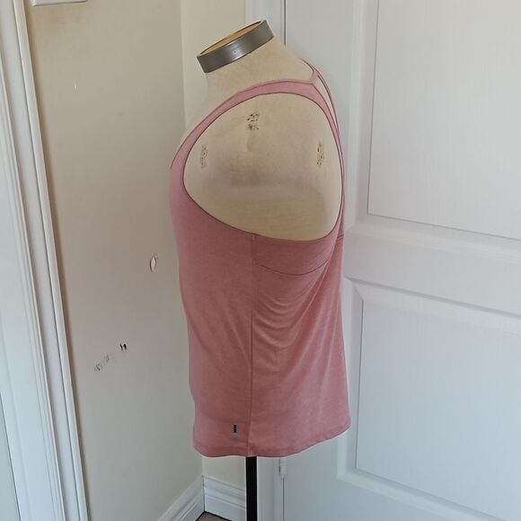 RBX Women's Active Racer Back Top Medium Pink & White - Picture 3 of 16